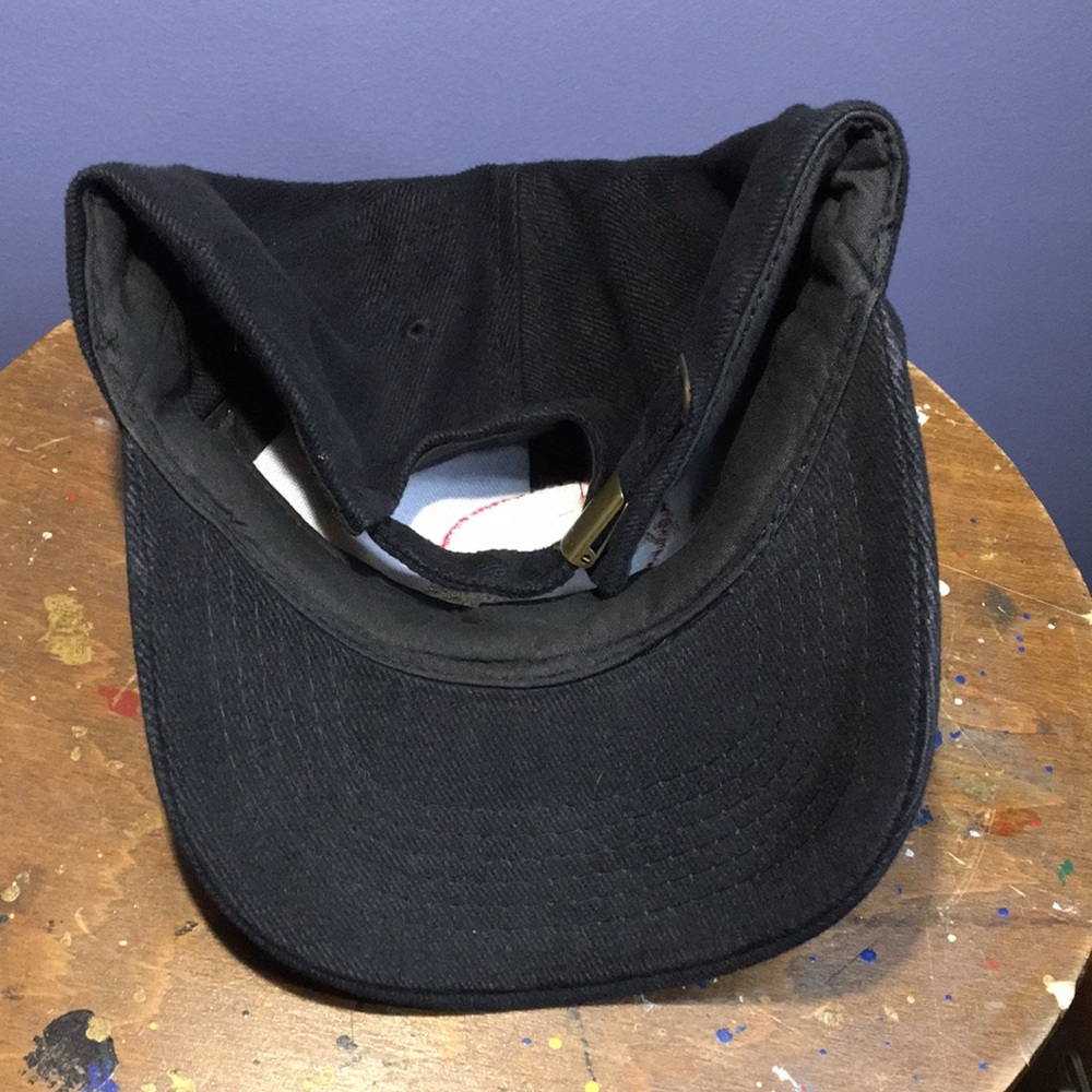 Japan black full 6 panel cap adjustable back strap hat - Picture 5 of 9